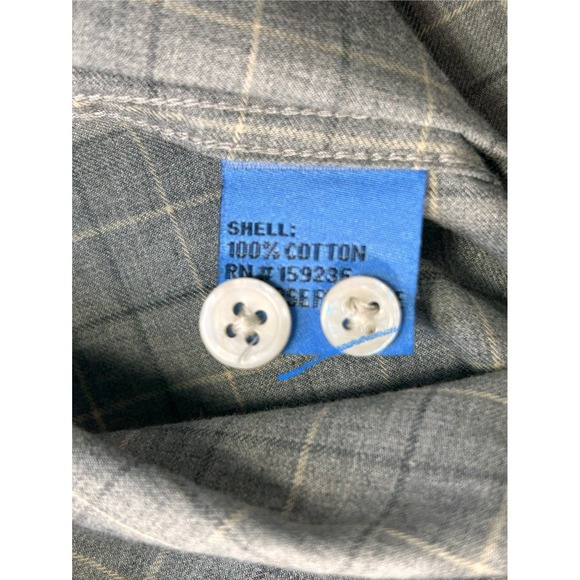 J. McLaughlin Modern Fit Long Sleeve Gray Shirt Men's Medium - Picture 5 of 10